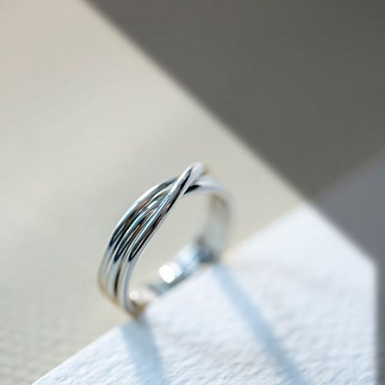 anello filodellavita rock 3 fili in argento